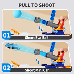 BLF FUN Truck Launcher top buttons create sound and light effects for immersive play.