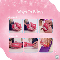 Gems designed to work with the Blinger hair styling tool.
