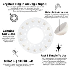 blinger Crystal refill close-up shows precision-cut glass facets for shine