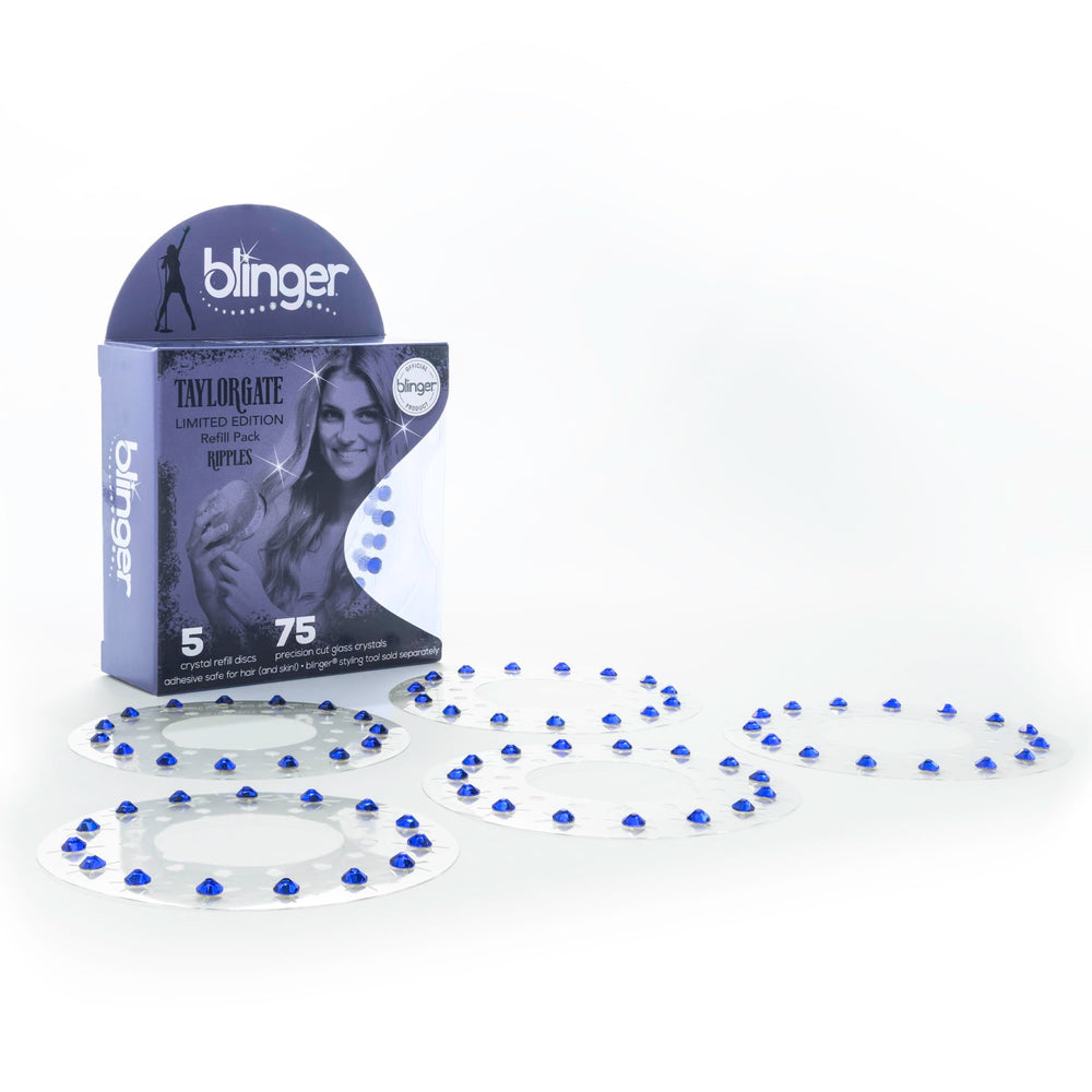 Blinger era-inspired crystal palette adds bold color accents for concerts.