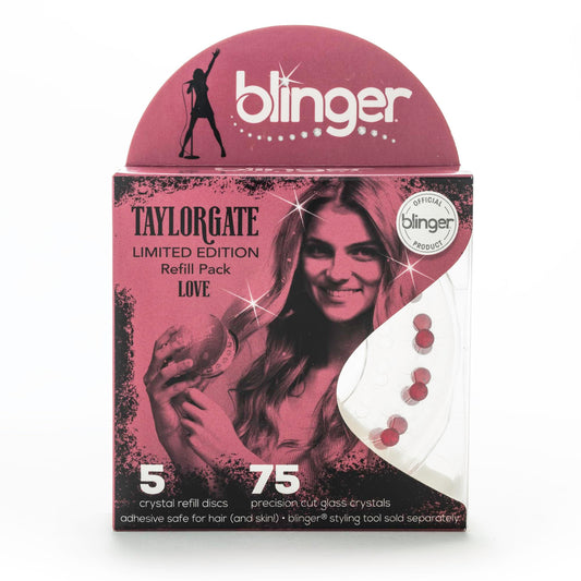 Blinger Love refill with Scarlet crystals for vibrant, long-lasting sparkle.