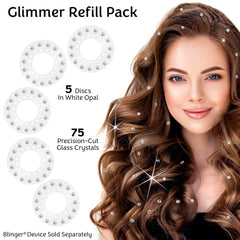 Blinger Shimmer Crystal closeup showing 75 crystals for everyday sparkle