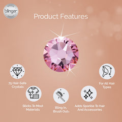 Blinger Shimmer Crystal Refill closeup of precision-cut crystals