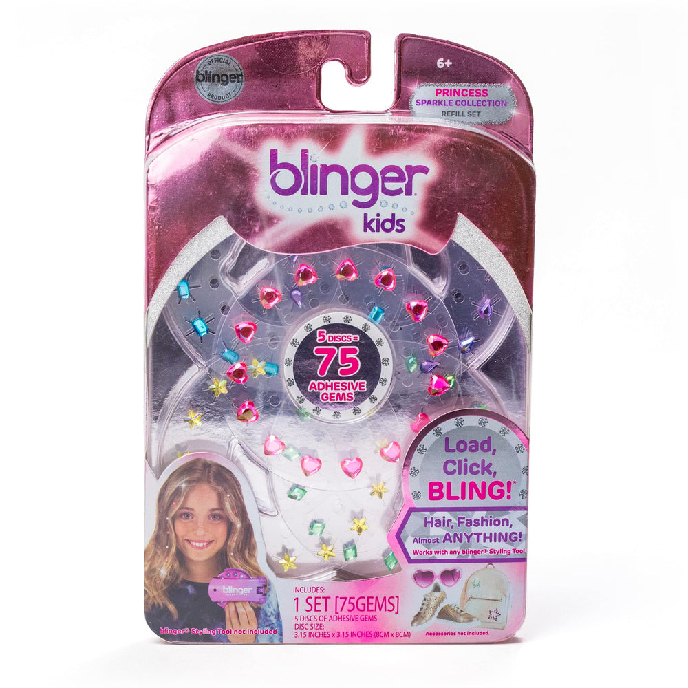 Blinger Sparkle Collection Princess 75 gems offer long-lasting shine for hair and accessories.