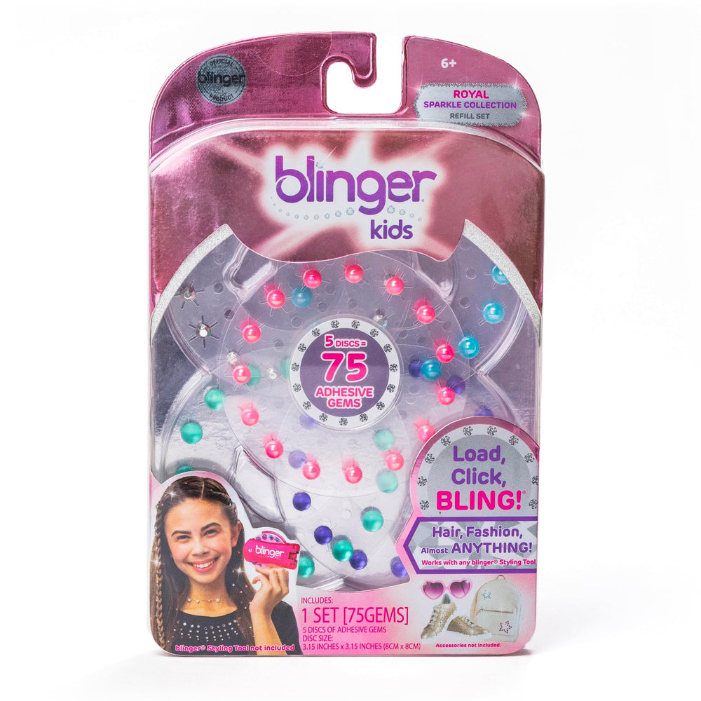 Blinger Sparkle refill pack front view with 75 rhinestones for glam looks