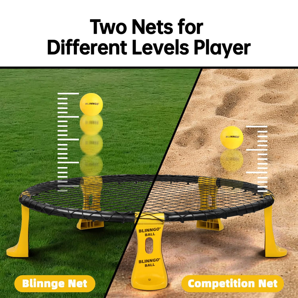 Blinngo Roundnet rebound net helps beginners catch easier.