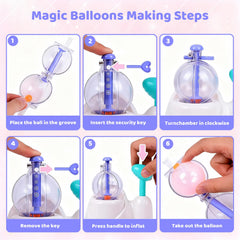 BlivEclat 195-piece kit includes balloons, eyes, connectors, stickers and stands.