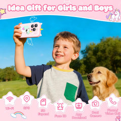 BLKE Max Kids Phone rear camera for quick memory snapshots on adventures.