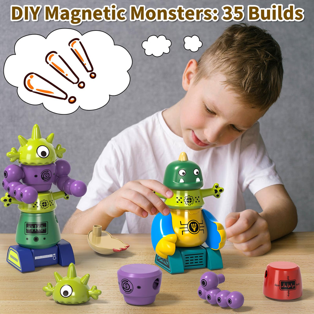 BLmukce colorful magnetic parts arranged for open-ended play