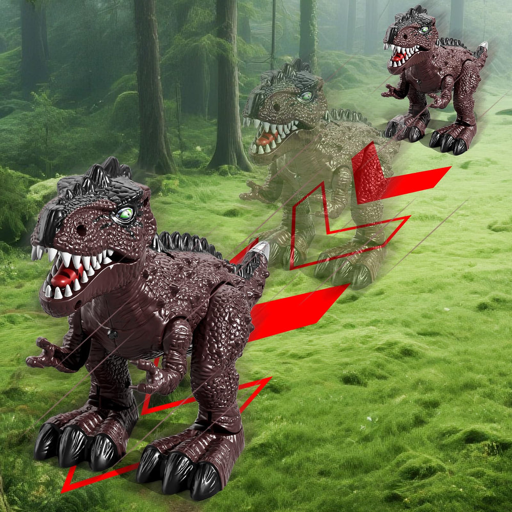 BLmukce LED lights illuminate the dinos during playtime for extra excitement