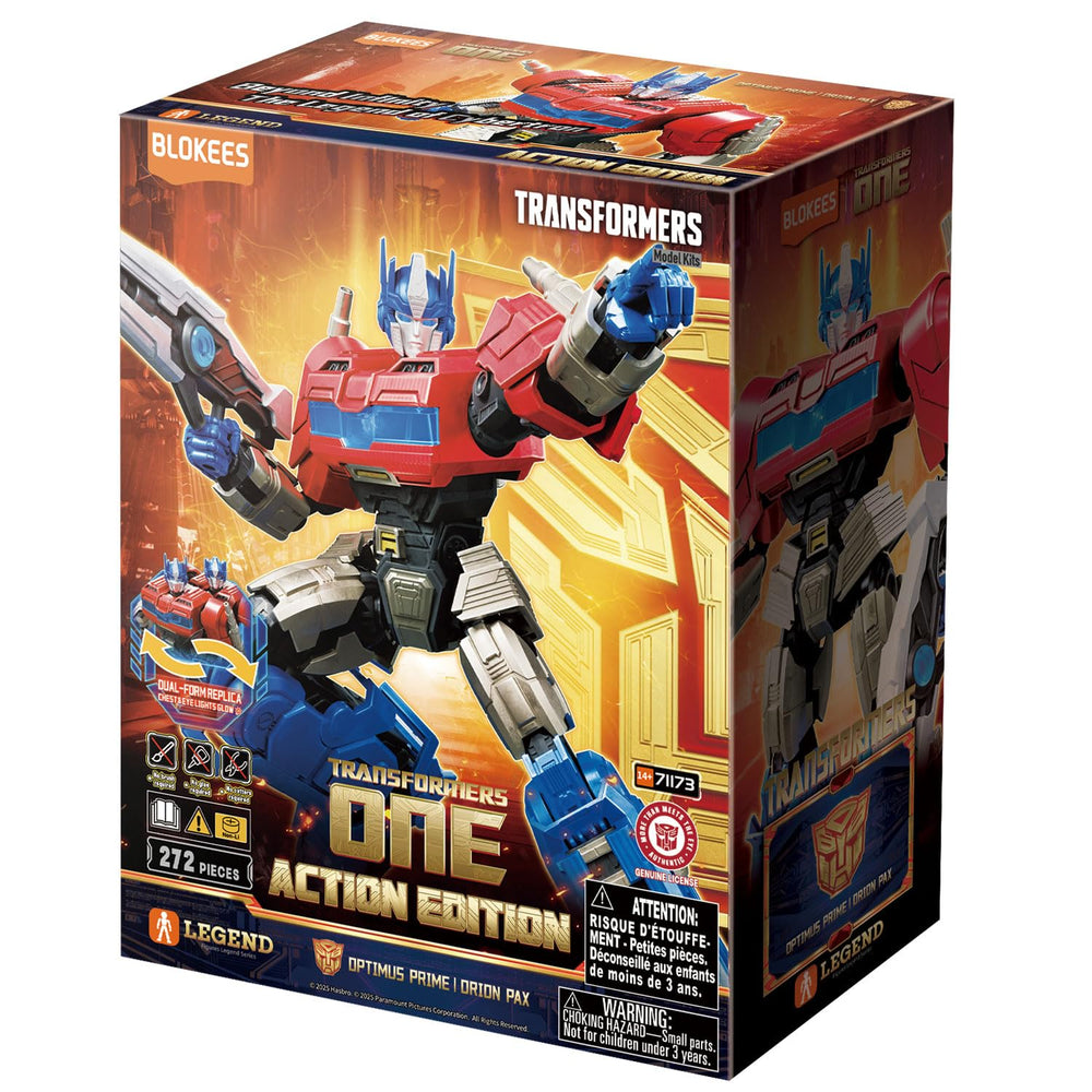 Blokees Optimus Prime figure kit—detailed early design for display and collection.