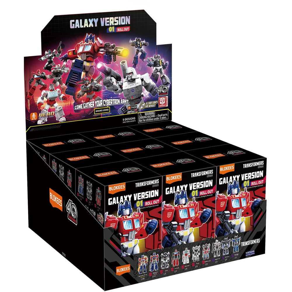 BLOKEES Transformers Galaxy Version 01 snap-fit pieces ready to assemble.