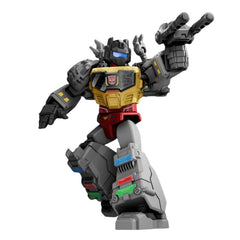 BLOKEES Transformers Galaxy Version 02 SOS display-ready collectible for shelf.