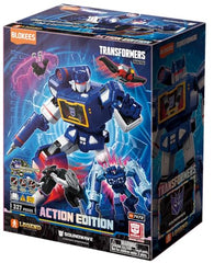 BLOKEES Soundwave Action Edition chest deploy showcases cassette storage and deployment.