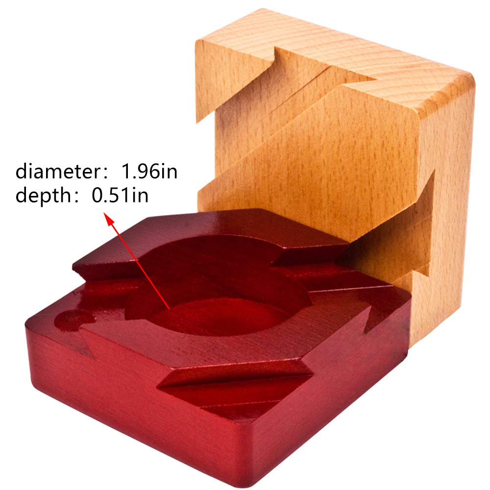 Blovec Impossible Dovetail Box dimension annotation highlights size option.