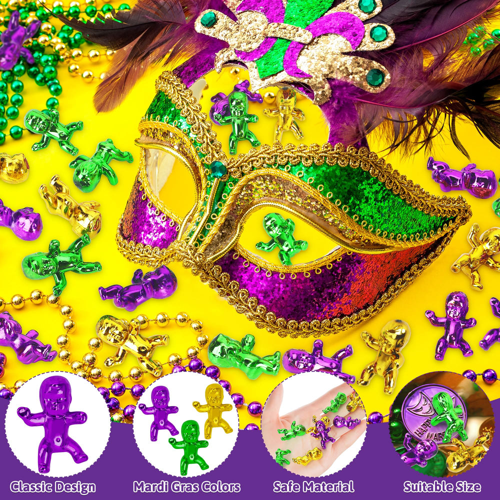 Blowata purple green gold babies add playful décor for celebrations