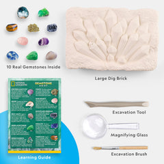 Blue Marble Gemstone Dig Kit building a personal rock collection.
