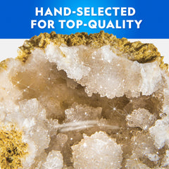 Blue Marble National Geographic Break Open 15 Geodes geode cracking moment revealing crystals.