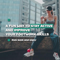 Blue Orange FootzyBall all-weather use supports indoor and outdoor training and stress relief.