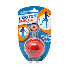 Blue Orange FootzyBall balance training in action to improve footwork and coordination.