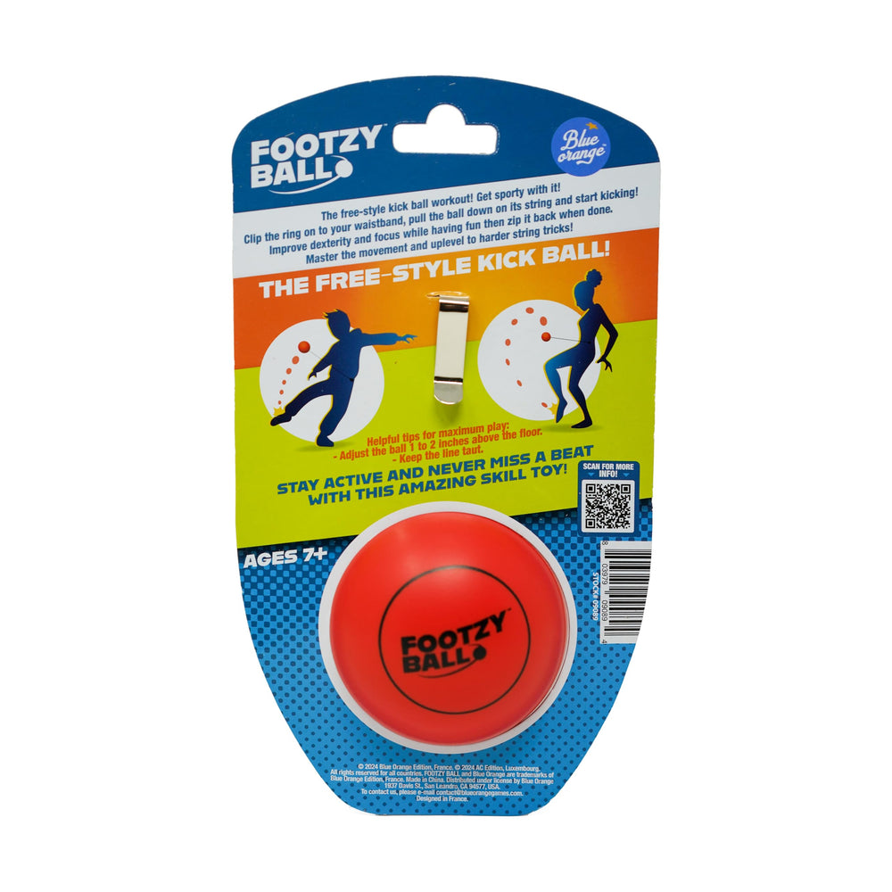 Blue Orange FootzyBall improves focus and dexterity during solo play sessions.