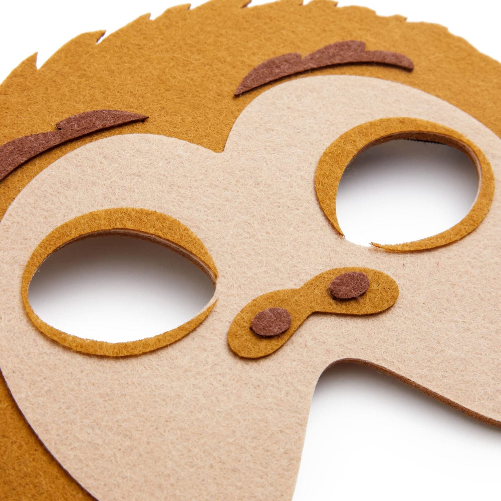 BLUE PANDA panda face mask, soft felt for comfortable all-day wear