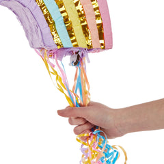 Blue Panda colorful tissue paper decor accents pastel rainbow theme.