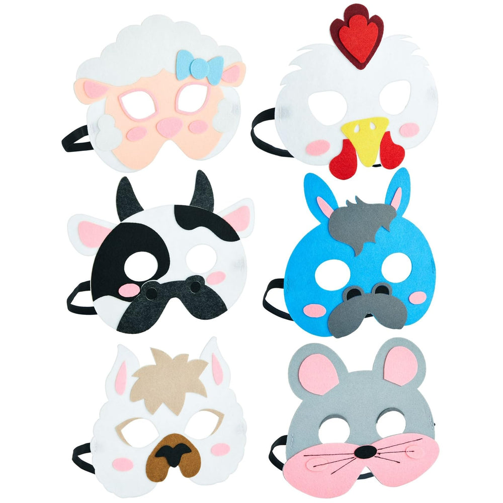 Blue Panda duck felt mask with glossy beak detail sparks imagination.