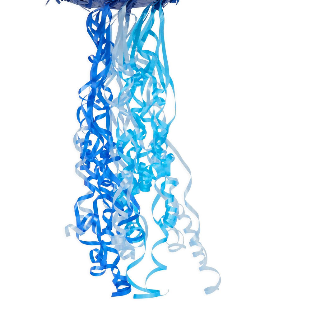 BLUE PANDA ocean-themed birthday décor in ombre blue hues for festive decor.