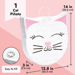 Blue Panda pinata hanging loop for easy ceiling display