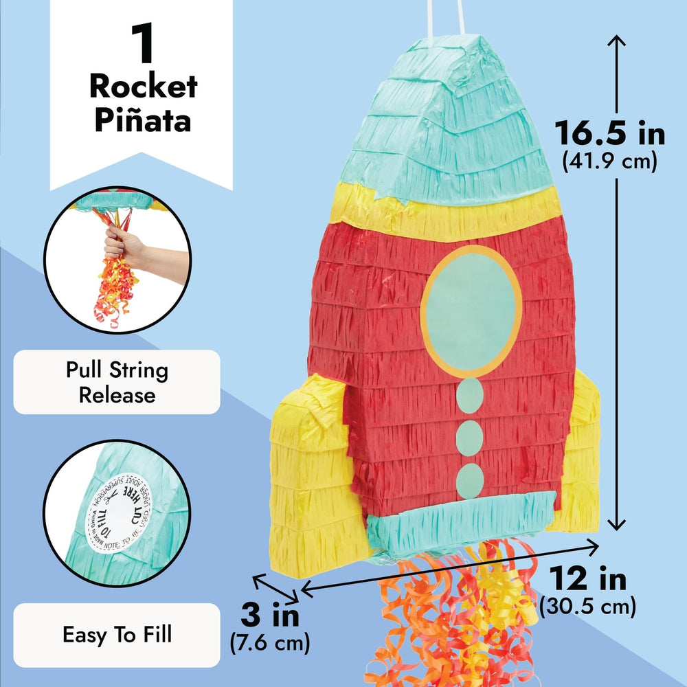 Blue Panda pinata top opening fill demonstrates simple candy and toy loading.