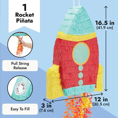Blue Panda pinata top opening fill demonstrates simple candy and toy loading.