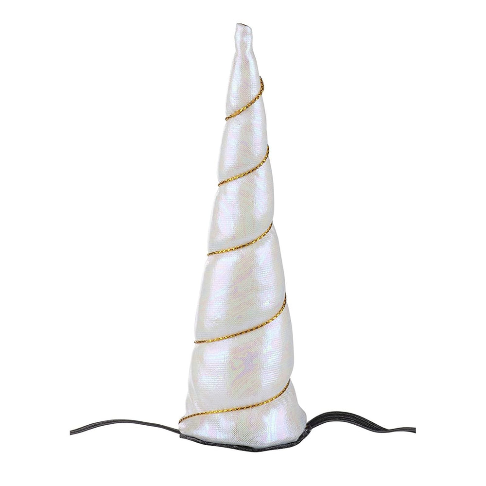 Blue Panda unicorn horn headband in festive colors for holiday gatherings.