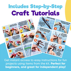 Blue Squid pink craft set offers a wide variety of supplies for endless projects