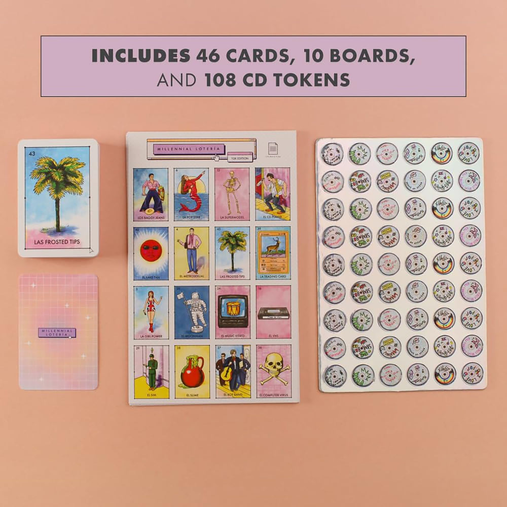 Blue Star Press Millennial Lotería Y2K beanie babies card fuels retro conversation