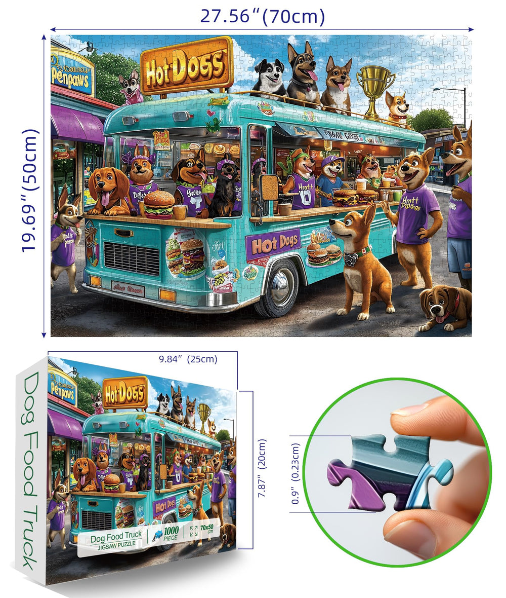 Blueforest cartoon dogs street scene; playful characters encourage imagination and mindfulness
