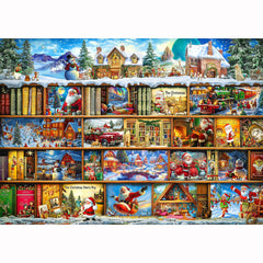 Blueforest Christmas 1000-piece puzzle with back letters guides efficient solving.