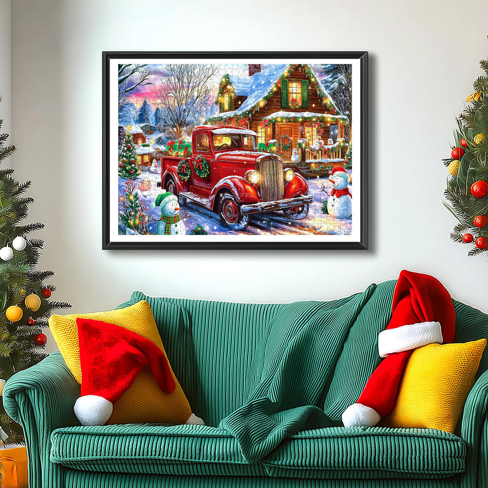 Blueforest cozy cabin night puzzle perfect for solo relaxation after a busy day