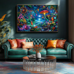 Blueforest Fantasy dreamcatchers under starry sky for calm, creative concentration.