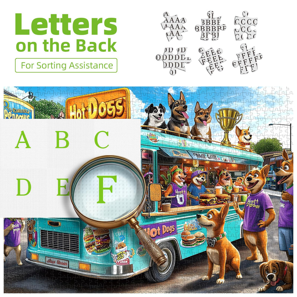 Blueforest poster guide inside; helpful glare-free reference for puzzle assembly