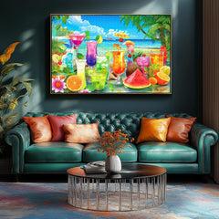 Blueforest Tropical Paradise puzzle reference poster to guide assembly.
