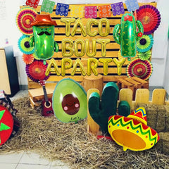 Bluegogo sombrero foil balloon combines festive flair with easy setup
