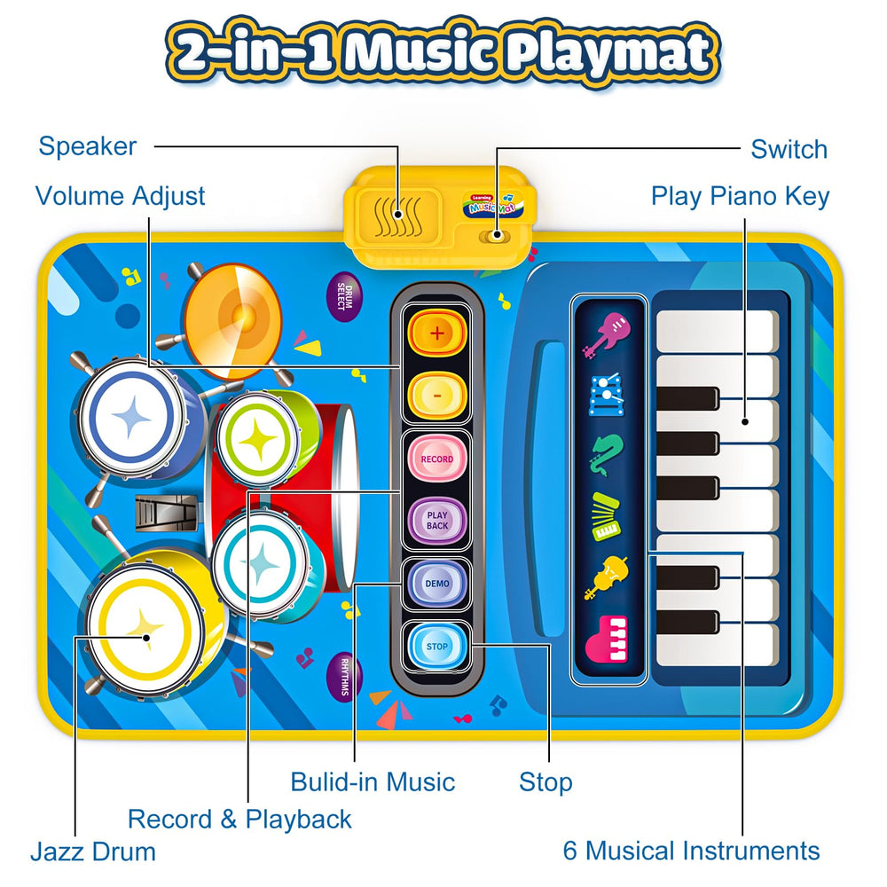 BlueJay 13 built-in songs and recording for playful repetition