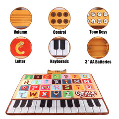 Bluejay Baby Piano Mat 14-instrument mode lets kids explore different sounds.