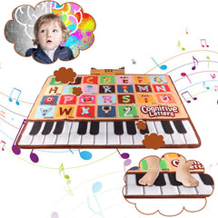 Bluejay Baby Piano Mat folded for easy storage and portability.