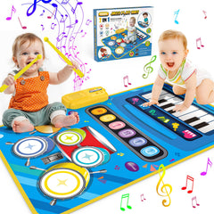 BlueJay piano-drum mat in use for toddler playtime and music exploration