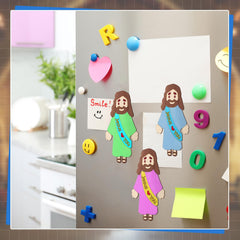 Blueweenly Jesus love you magnet combines DIY fun with a positive reminder.