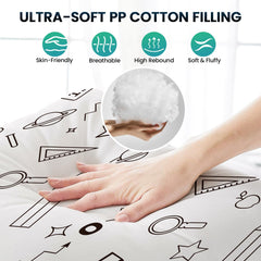 BlueWood Pikler cushion soft cotton cover enhances comfort during resting.