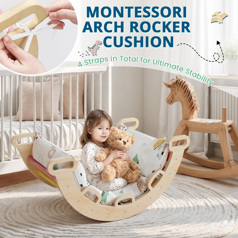Machine washable BlueWood cushion for easy care after play.