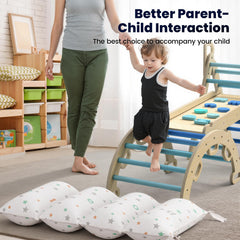 BlueWood Pikler triangle folded storage design saving space